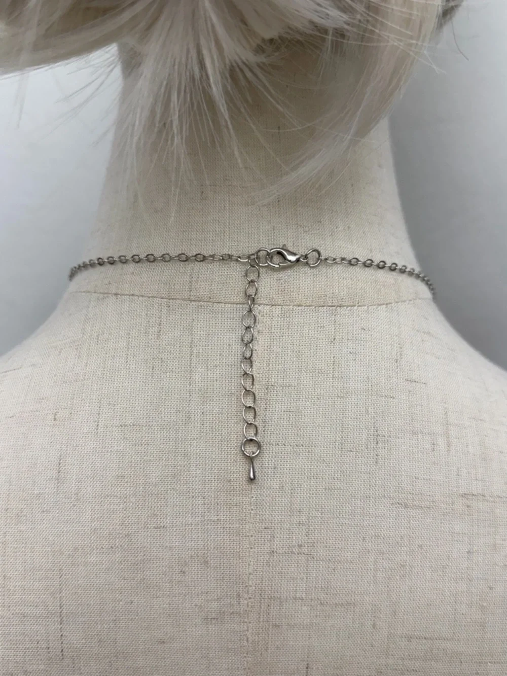Moon & Saturn Necklace Silver Space Pendant Celestial Jewelry Round Charm